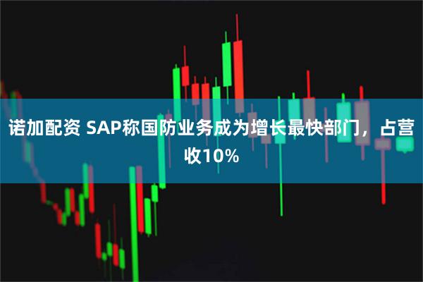 诺加配资 SAP称国防业务成为增长最快部门，占营收10%